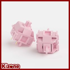 Switch bàn phím cơ KTT Macaron Pink (5 pin / 45 switch - Linear)