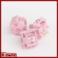 Switch bàn phím cơ KTT Macaron Pink (5 pin / 45 switch - Linear)