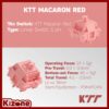 Switch bàn phím cơ KTT Macaron Red (5 pin / 45 switch - Linear)