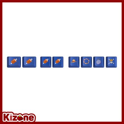 Keycap tặng kèm của bàn phím cơ AKKO 3087 RF One Piece – Luffy (Dual-mode / AKKO sw v3)