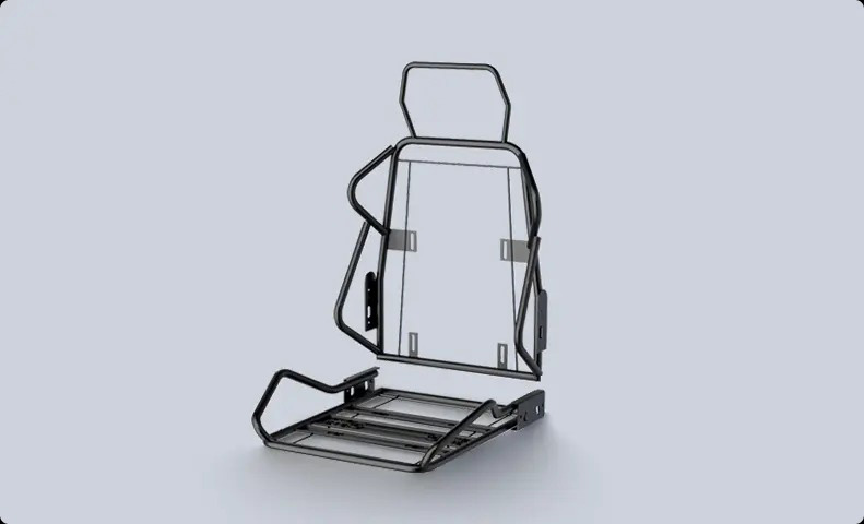 DXRacer đã chọn khung ghế hoàn toàn bằng thép dày 1.5mm và dây đai đàn hồi linh hoạt giúp gia tăng sự an toàn và thoải mái