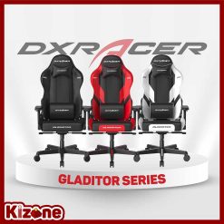 Ghế DXRacer series Gladiator với 3 màu là Đen - Đen / Trắng - Đen / Đỏ