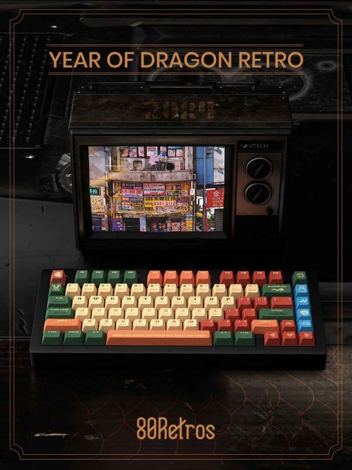 Keycap 80Retros Year of the Dragon Retro (Cherry profile / PBT Dye-Subbed) - Novelties