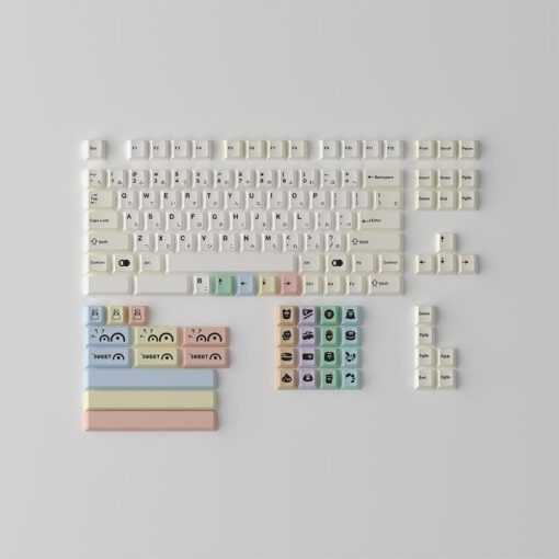 TUTKEYS x Kokokey Macaron - Burn Dessert JP Keycap set phiên bản tiết kiệm, phù hợp với các phím layout TKL đổ xuống với giá thành dễ tiếp cận hơn