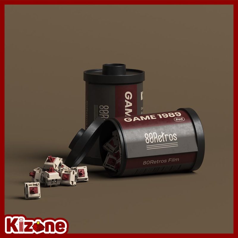 80Retros KTT Film switch - Game 1989 Red