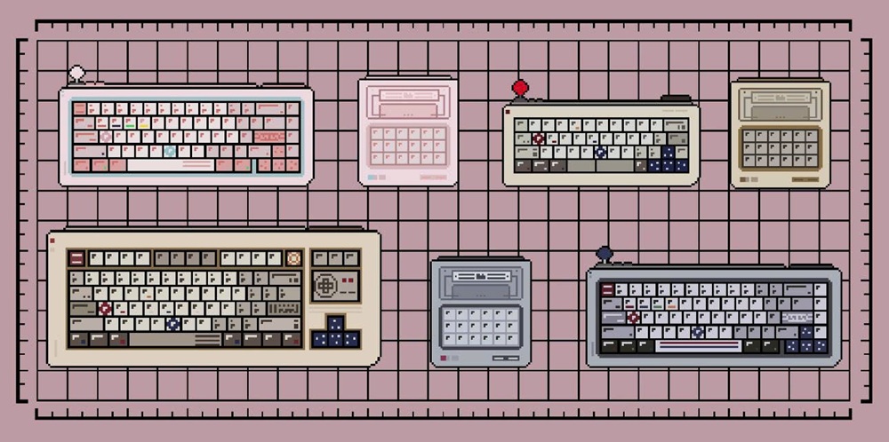 Bàn di chuột 80Retros Deskmat - Pink