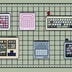 Bàn di chuột 80Retros Deskmat - Warm Gray