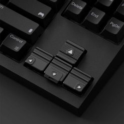 80Retros Vector - Black with Silver keycap khi lắp lên phím